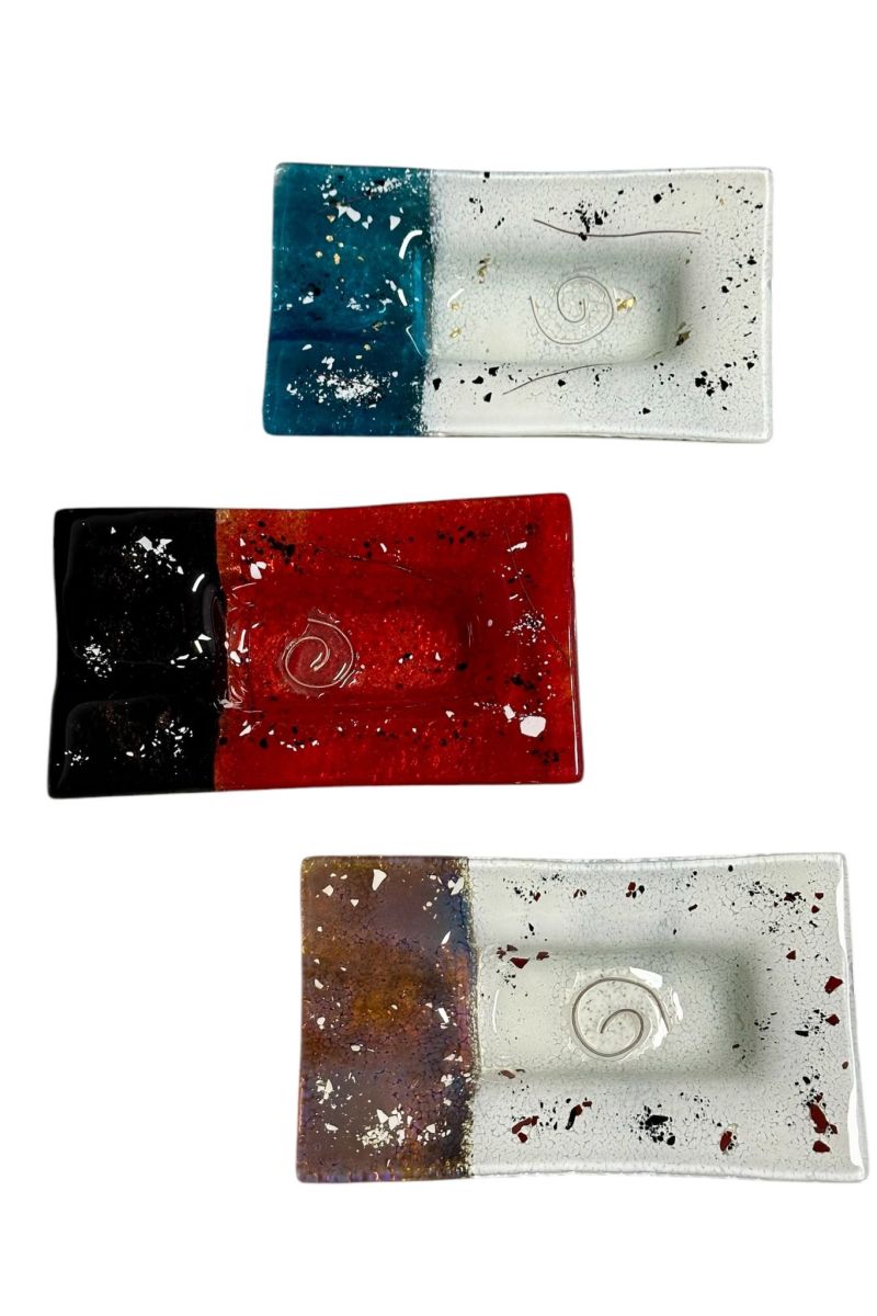 handmade glass ashtray 16×9