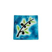 Olive plate 17×17