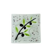 Olive plate 17×17