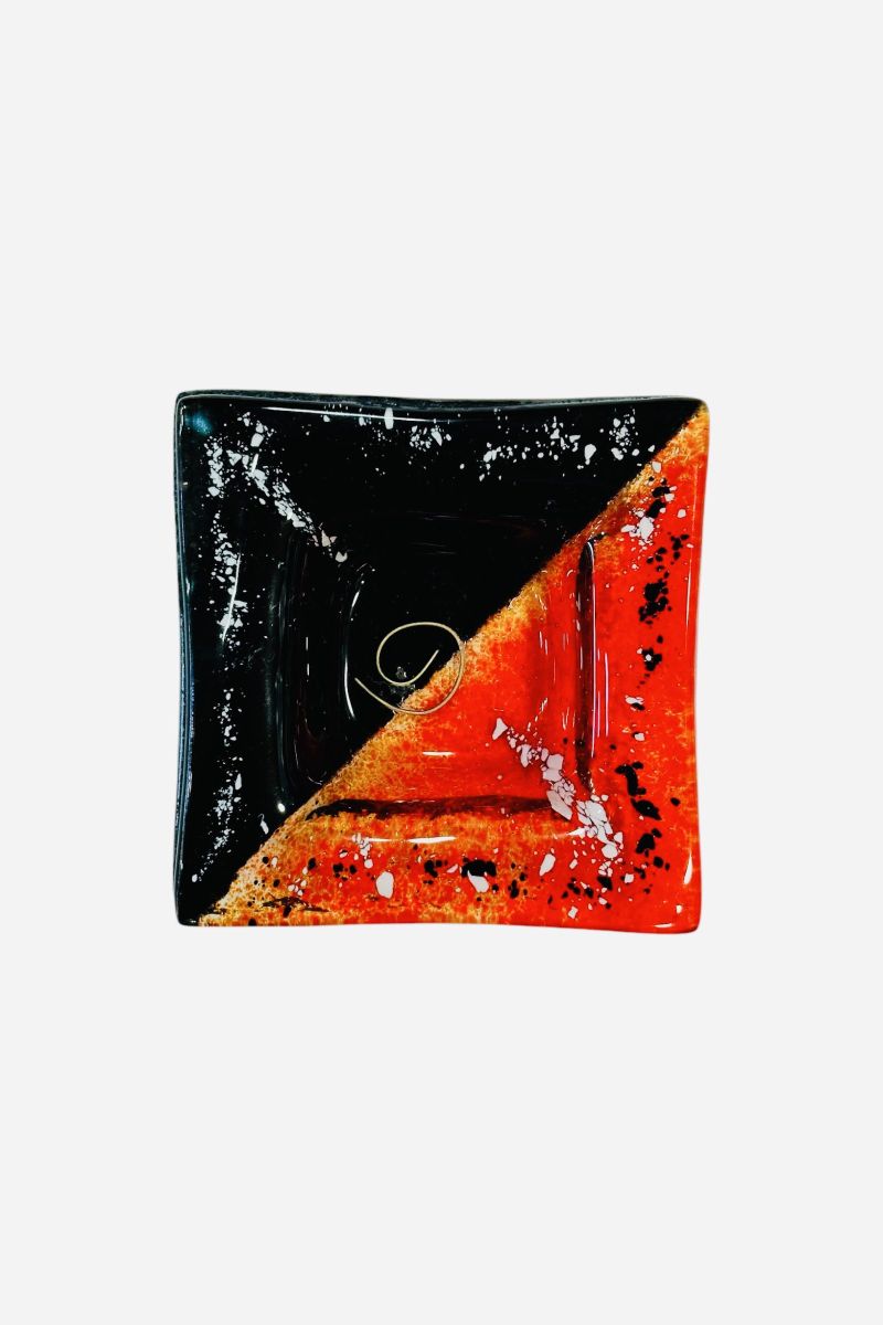 Handmade glass decoration or for use 9×9