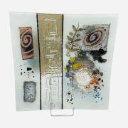 Meandros and spiral plate 35×35