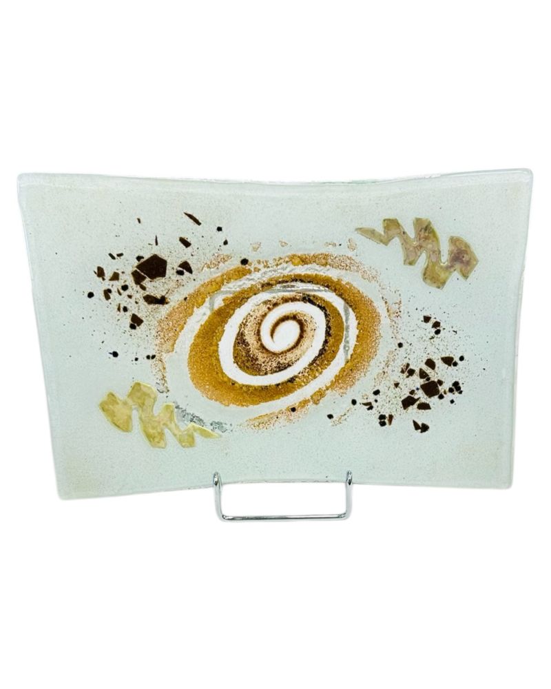 Spiral plate with metals 30×20