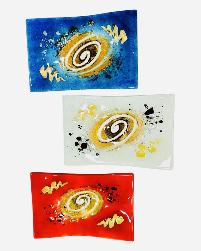 Spiral plate with metals 30×20