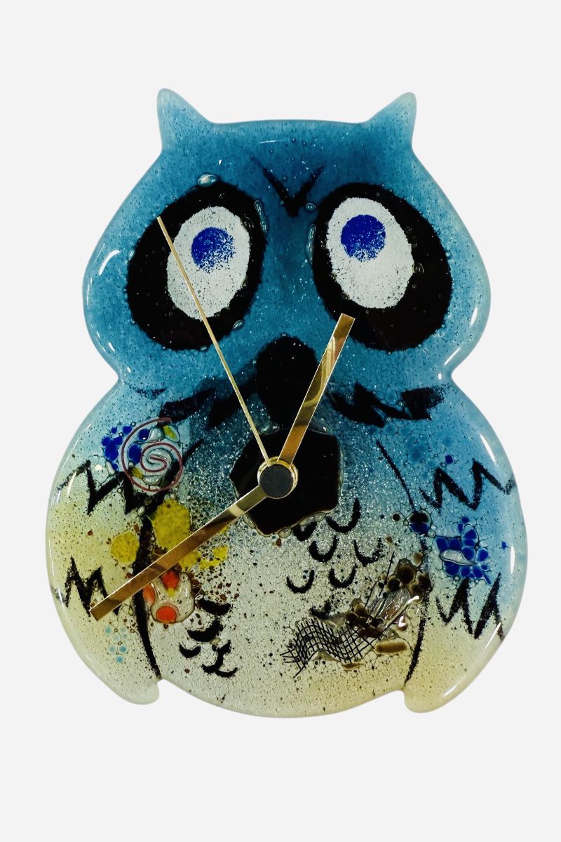 Owl clocks with metals 18×14