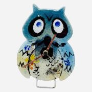 Owl clocks with metals 18×14