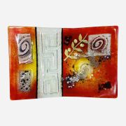 Meandros and spiral plate 30×20