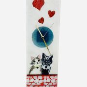 Clock with cats 45×15