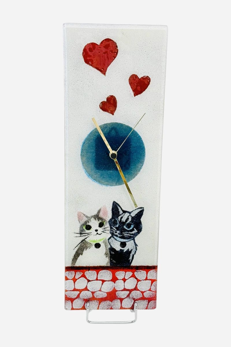 Clock with cats 45×15