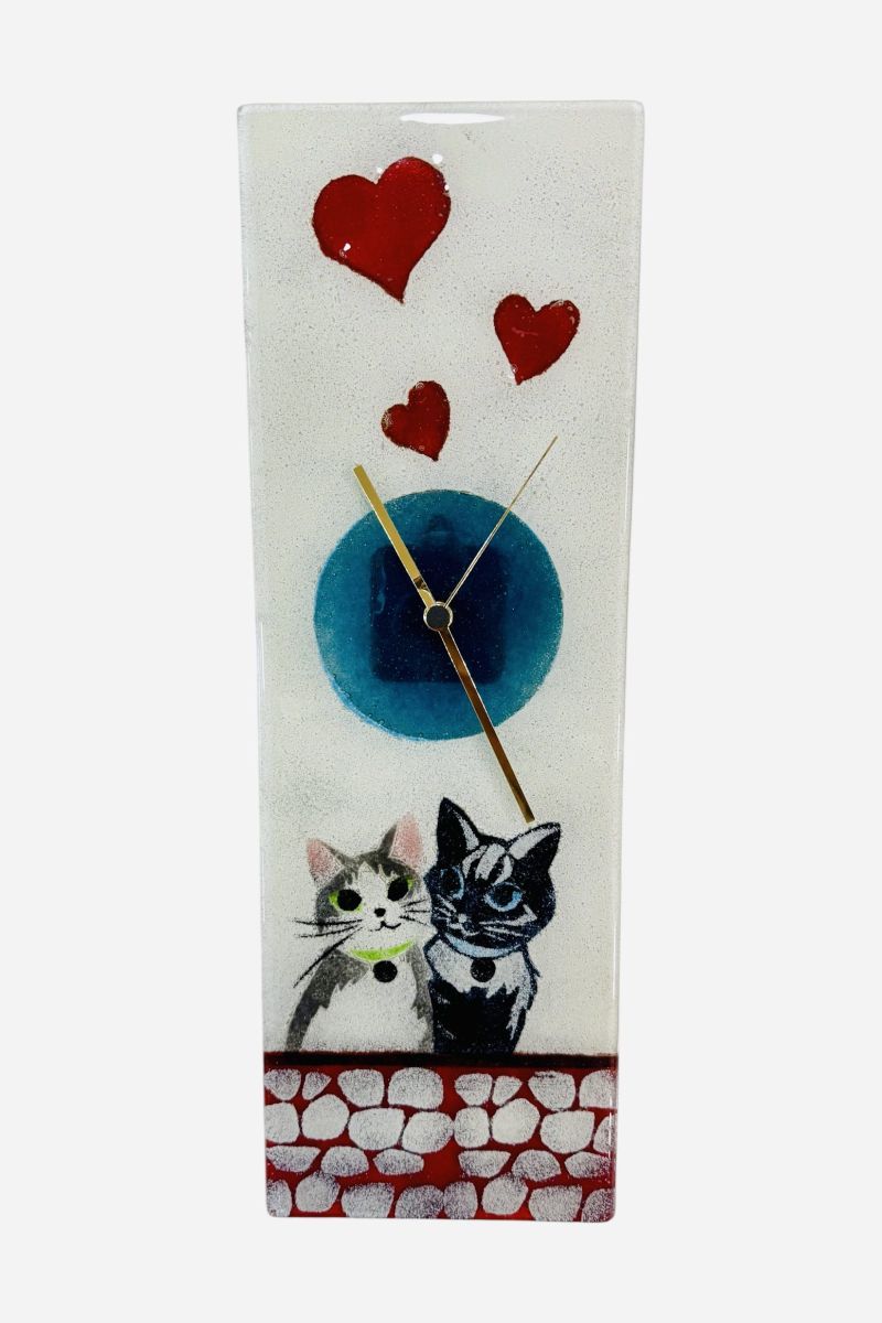 Clock with cats 45×15