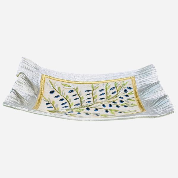 Ceramic olive plate 38×27
