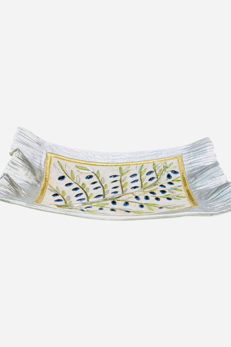 Ceramic olive plate 38×27