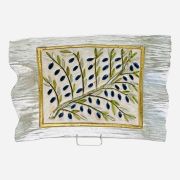 Ceramic olive plate 38×27