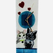 Clock with cats 30×11