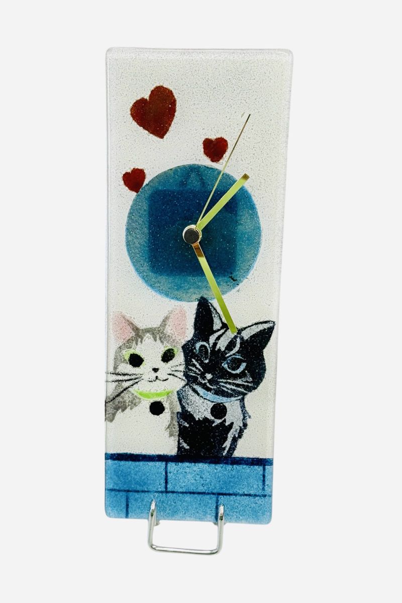 Clock with cats 30×11