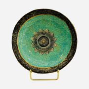 Plate ceramic round small mandala F20