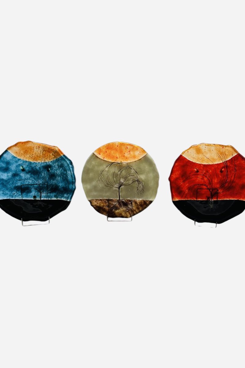 Round tree of life plate with legs F39