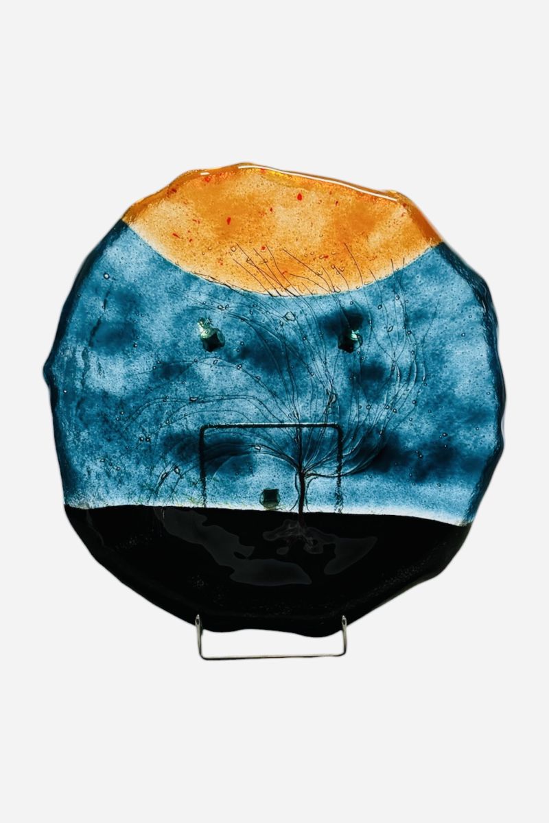 Round tree of life plate with legs F39