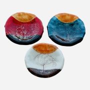 Round tree of life plate with legs F39