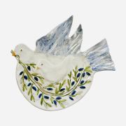 Birds plate with olive branch 34cm x 32cm