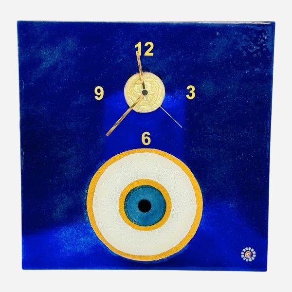 Eye Clock with metals 40cm x 40cm