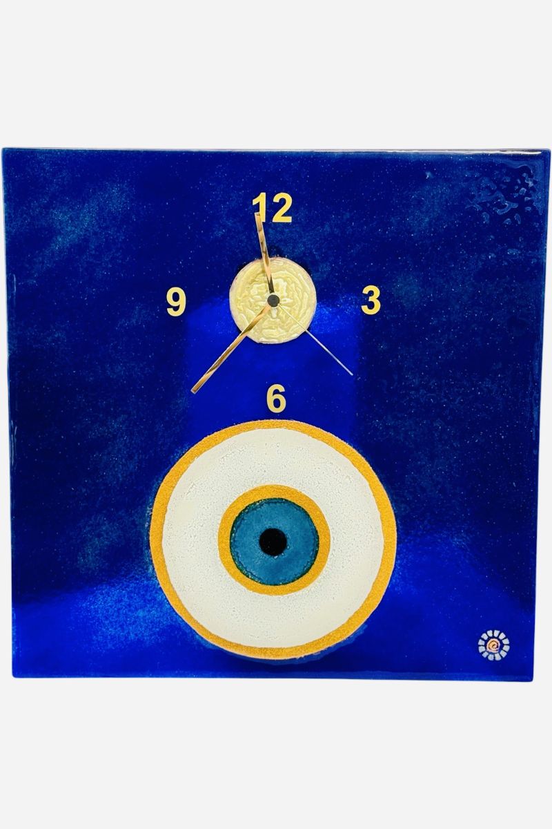 Eye Clock with metals 40cm x 40cm