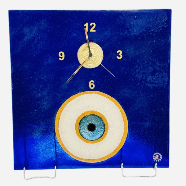 Eye Clock with metals 40cm x 40cm