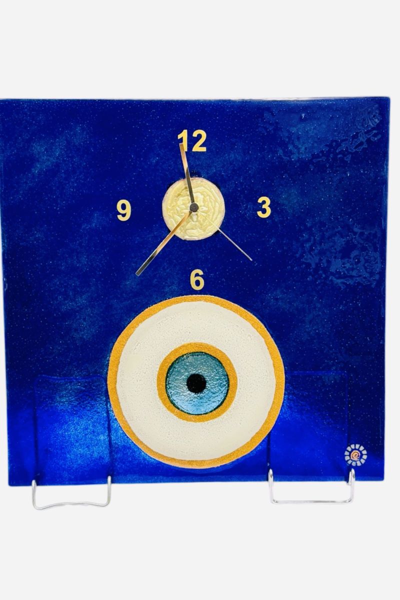 Eye Clock with metals 40cm x 40cm