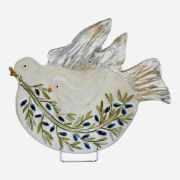 Birds plate with olive branch 34cm x 32cm
